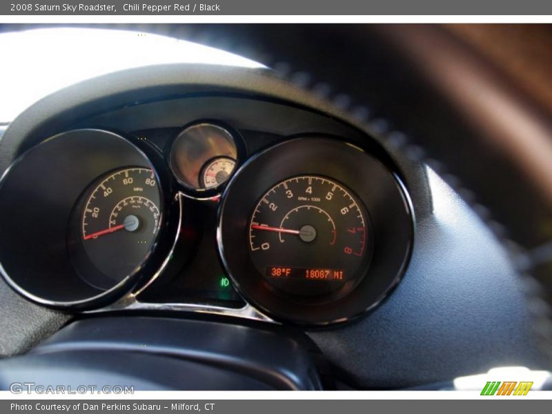 Chili Pepper Red / Black 2008 Saturn Sky Roadster