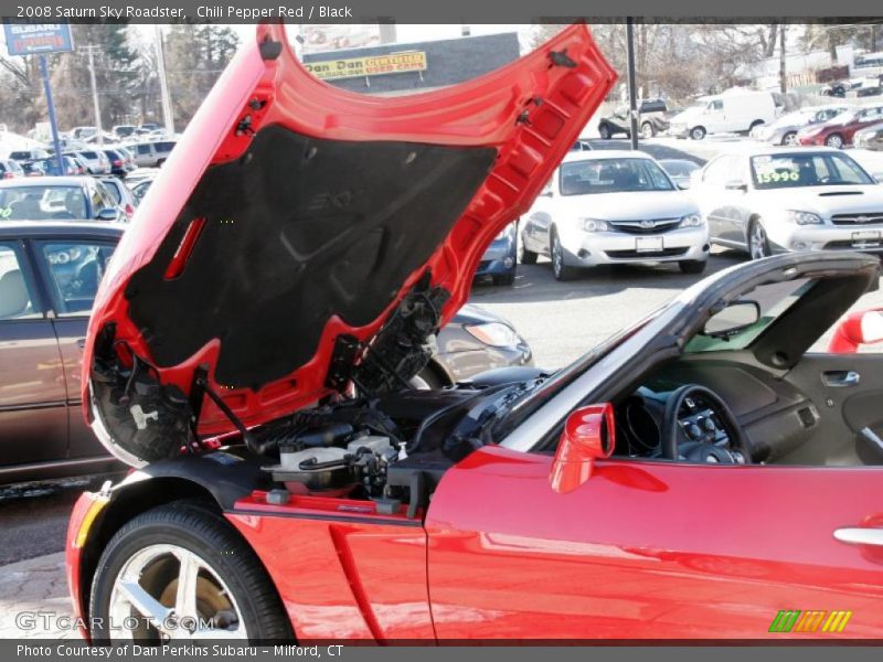 Chili Pepper Red / Black 2008 Saturn Sky Roadster