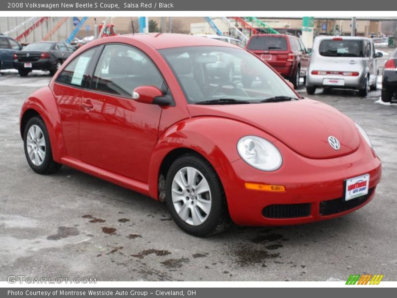 Salsa Red / Black 2008 Volkswagen New Beetle S Coupe