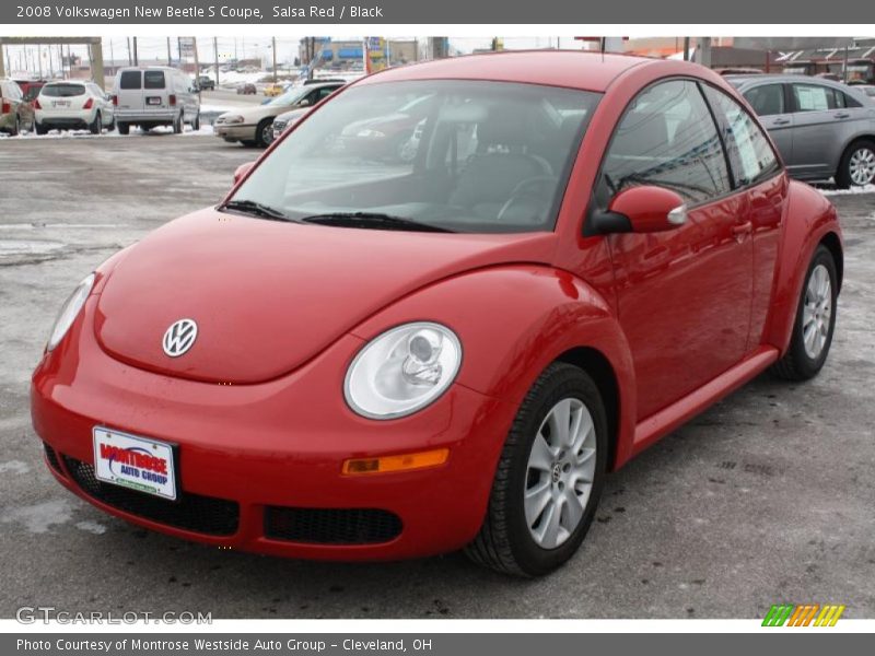 Salsa Red / Black 2008 Volkswagen New Beetle S Coupe