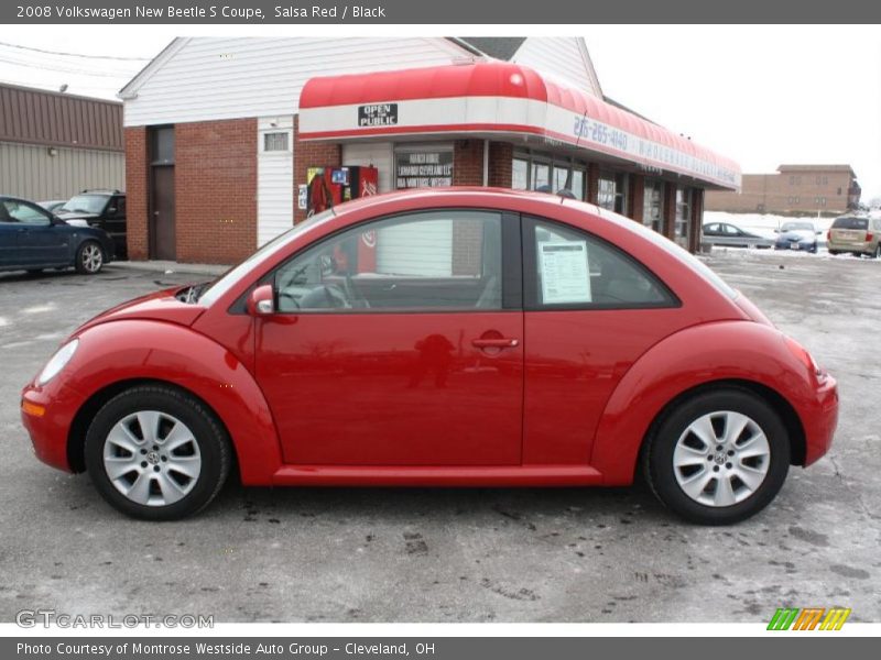 Salsa Red / Black 2008 Volkswagen New Beetle S Coupe