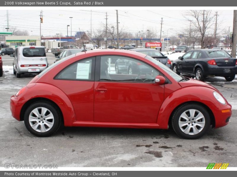 Salsa Red / Black 2008 Volkswagen New Beetle S Coupe