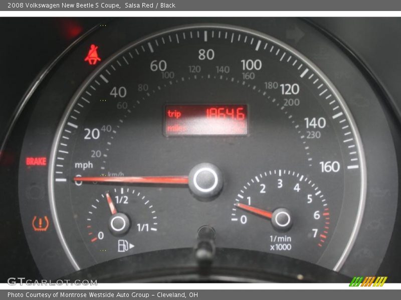 Salsa Red / Black 2008 Volkswagen New Beetle S Coupe
