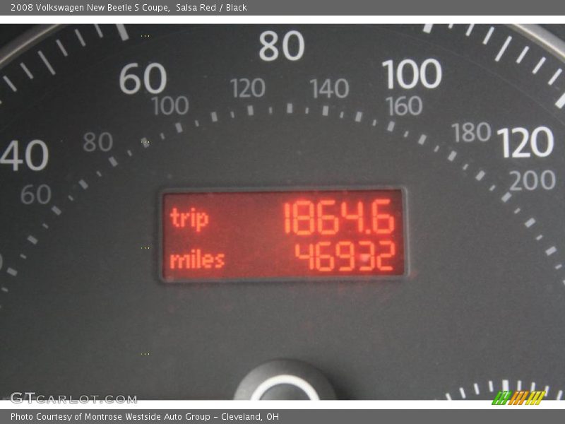 Salsa Red / Black 2008 Volkswagen New Beetle S Coupe