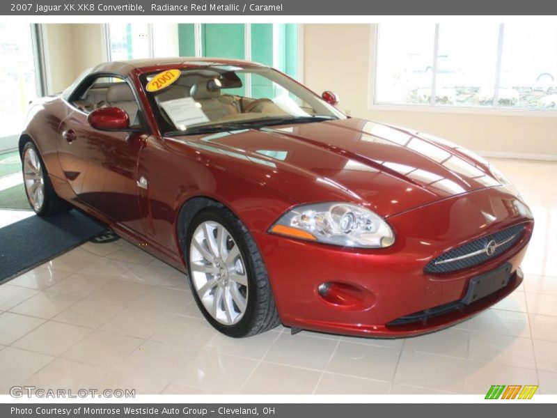 Radiance Red Metallic / Caramel 2007 Jaguar XK XK8 Convertible