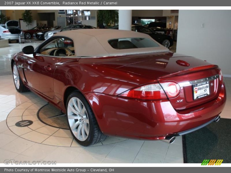 Radiance Red Metallic / Caramel 2007 Jaguar XK XK8 Convertible