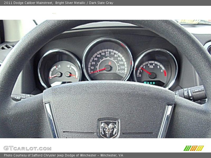 Bright Silver Metallic / Dark Slate Gray 2011 Dodge Caliber Mainstreet