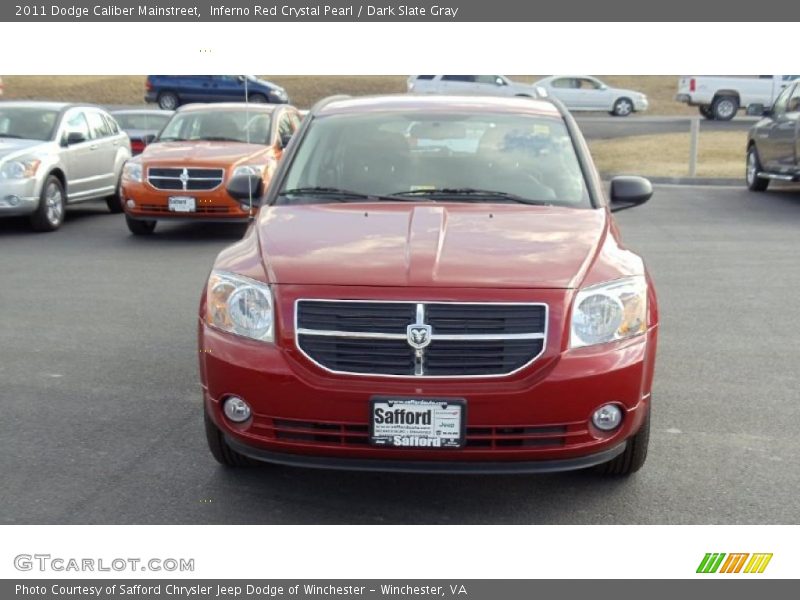 Inferno Red Crystal Pearl / Dark Slate Gray 2011 Dodge Caliber Mainstreet