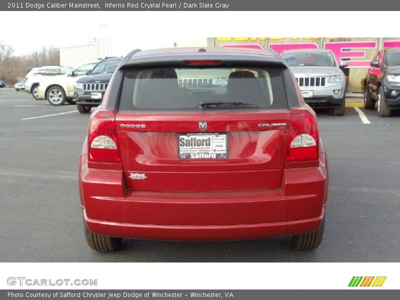 Inferno Red Crystal Pearl / Dark Slate Gray 2011 Dodge Caliber Mainstreet