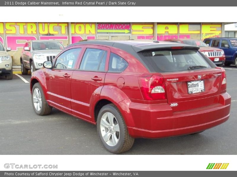 Inferno Red Crystal Pearl / Dark Slate Gray 2011 Dodge Caliber Mainstreet