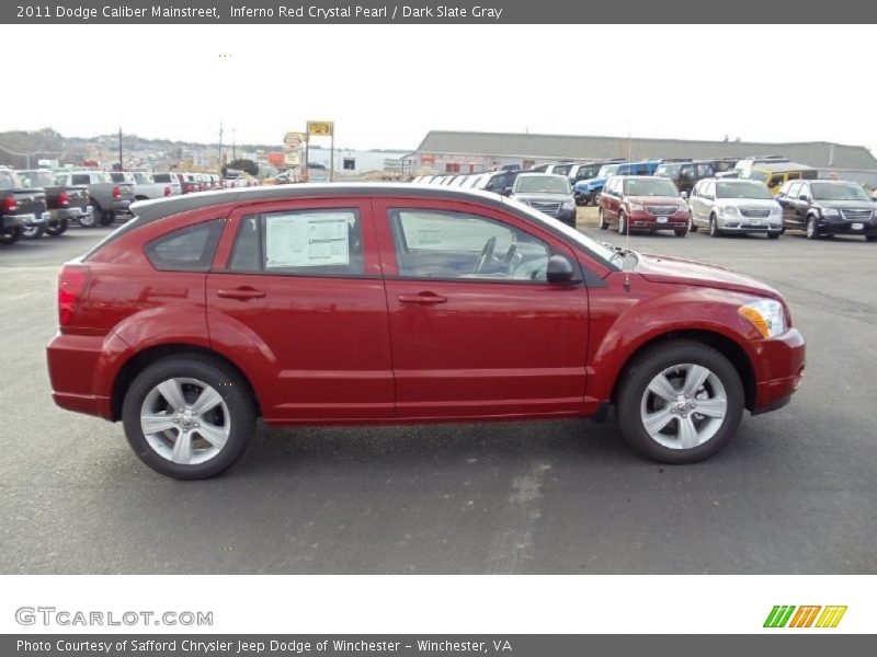 Inferno Red Crystal Pearl / Dark Slate Gray 2011 Dodge Caliber Mainstreet