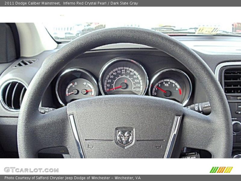 Inferno Red Crystal Pearl / Dark Slate Gray 2011 Dodge Caliber Mainstreet