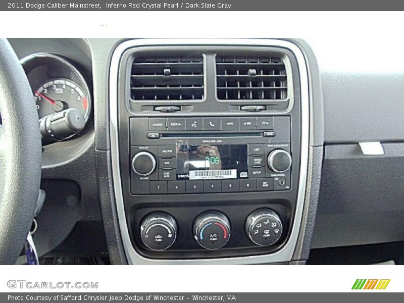 Inferno Red Crystal Pearl / Dark Slate Gray 2011 Dodge Caliber Mainstreet