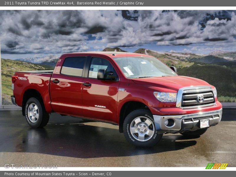 Barcelona Red Metallic / Graphite Gray 2011 Toyota Tundra TRD CrewMax 4x4
