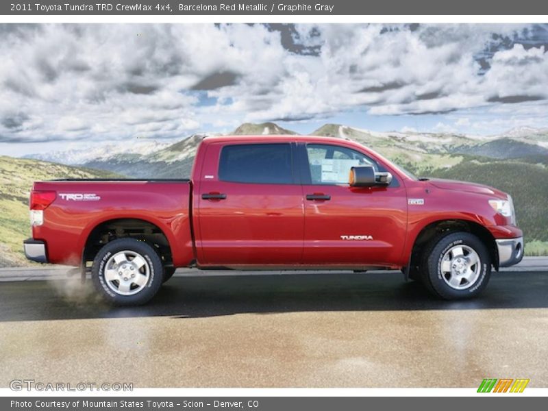 Barcelona Red Metallic / Graphite Gray 2011 Toyota Tundra TRD CrewMax 4x4