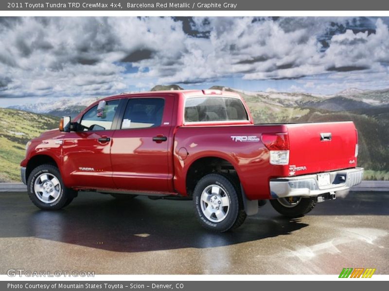Barcelona Red Metallic / Graphite Gray 2011 Toyota Tundra TRD CrewMax 4x4