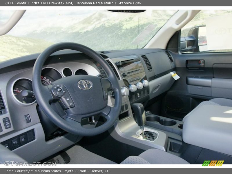 Barcelona Red Metallic / Graphite Gray 2011 Toyota Tundra TRD CrewMax 4x4
