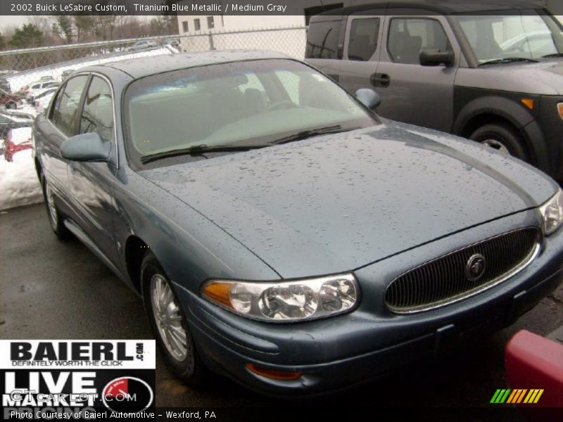 Titanium Blue Metallic / Medium Gray 2002 Buick LeSabre Custom