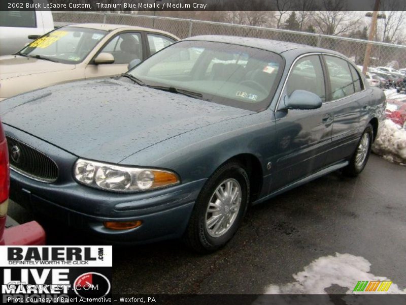 Titanium Blue Metallic / Medium Gray 2002 Buick LeSabre Custom