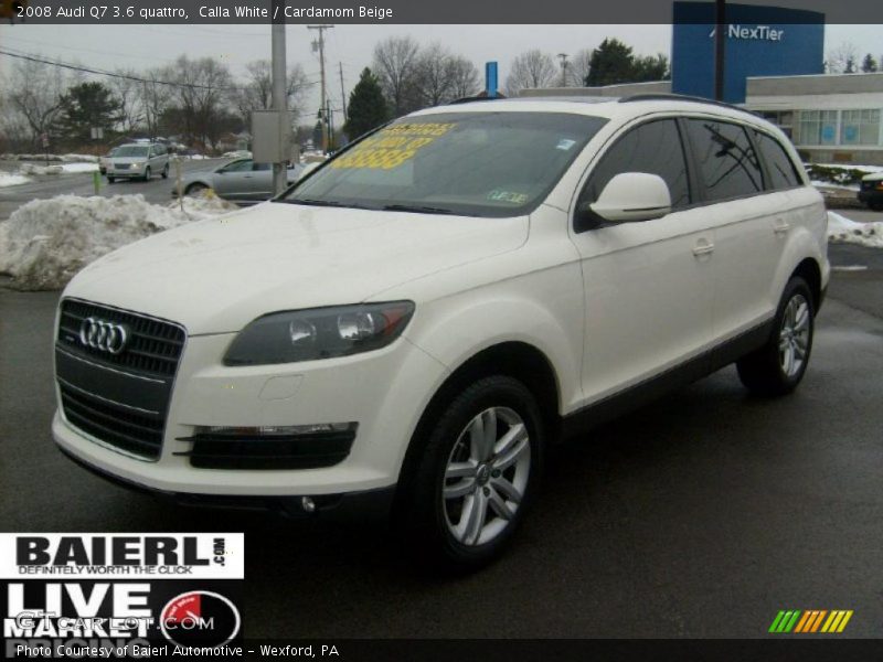 Calla White / Cardamom Beige 2008 Audi Q7 3.6 quattro