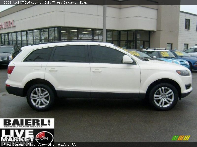 Calla White / Cardamom Beige 2008 Audi Q7 3.6 quattro