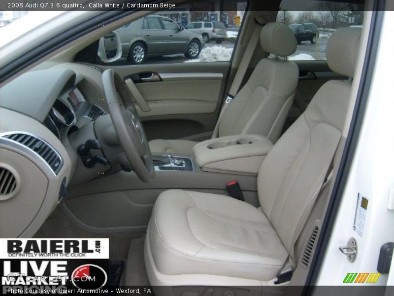 Calla White / Cardamom Beige 2008 Audi Q7 3.6 quattro