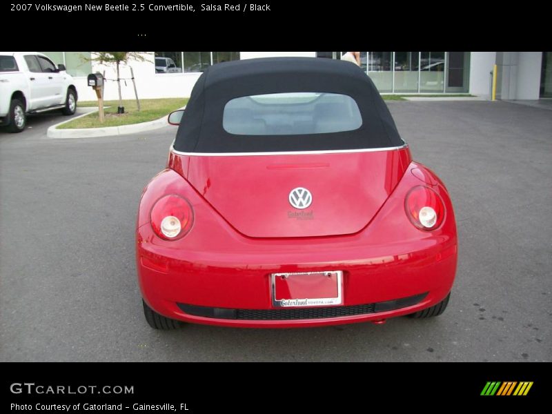 Salsa Red / Black 2007 Volkswagen New Beetle 2.5 Convertible