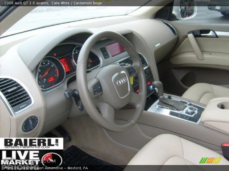 Calla White / Cardamom Beige 2008 Audi Q7 3.6 quattro