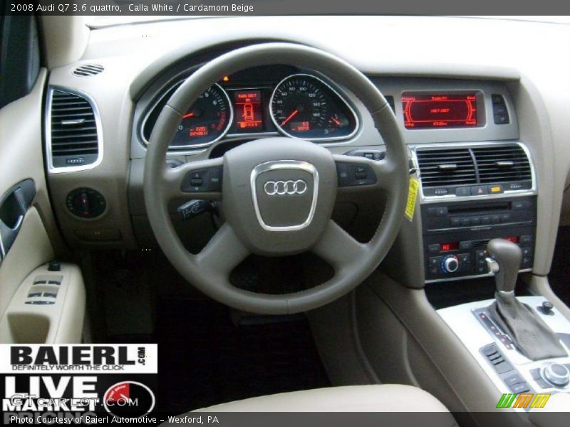 Calla White / Cardamom Beige 2008 Audi Q7 3.6 quattro