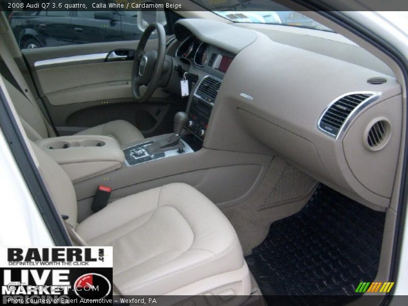 Calla White / Cardamom Beige 2008 Audi Q7 3.6 quattro