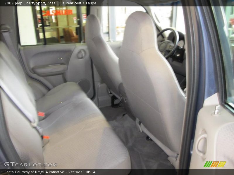 Steel Blue Pearlcoat / Taupe 2002 Jeep Liberty Sport