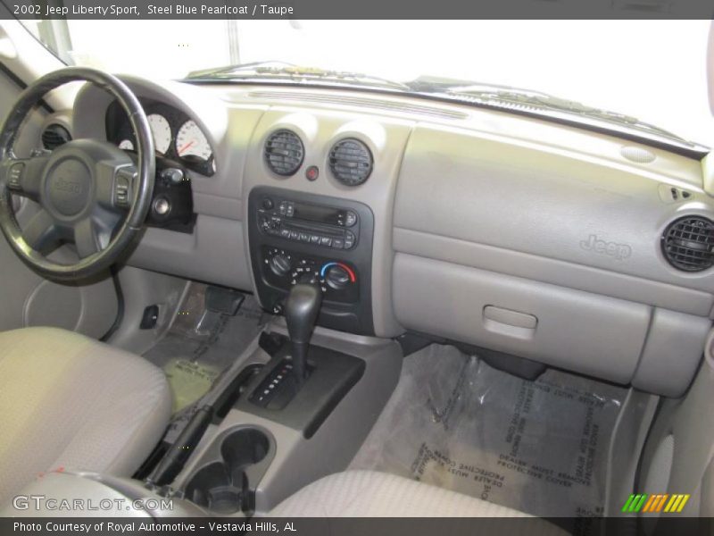 Steel Blue Pearlcoat / Taupe 2002 Jeep Liberty Sport