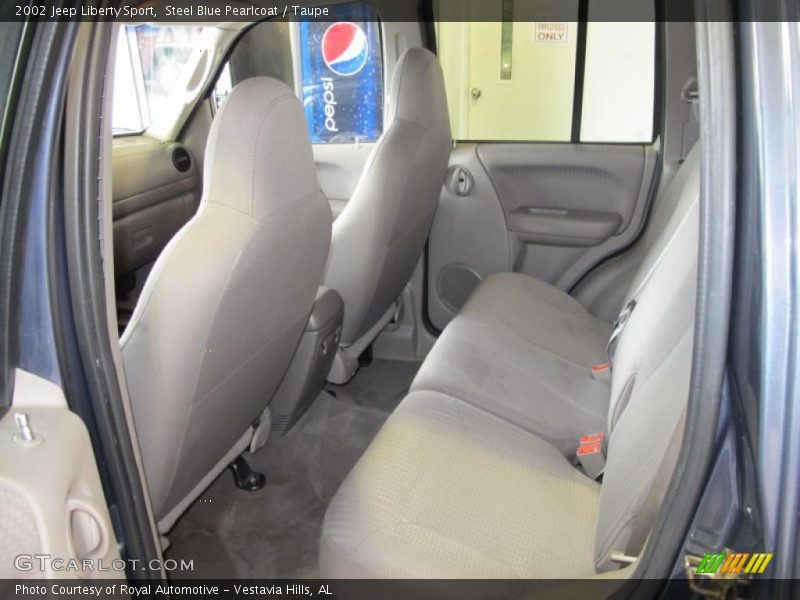 Steel Blue Pearlcoat / Taupe 2002 Jeep Liberty Sport