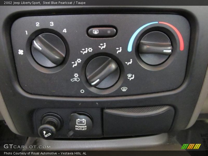 Steel Blue Pearlcoat / Taupe 2002 Jeep Liberty Sport