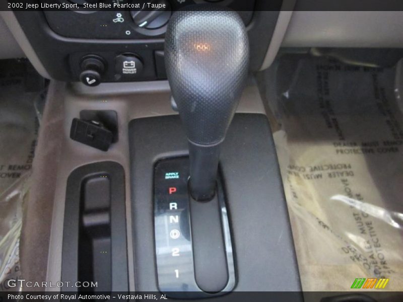 Steel Blue Pearlcoat / Taupe 2002 Jeep Liberty Sport