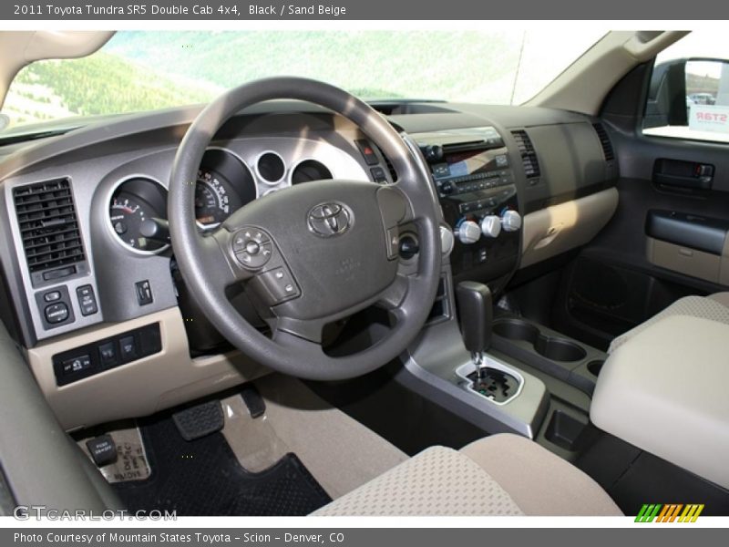 Black / Sand Beige 2011 Toyota Tundra SR5 Double Cab 4x4