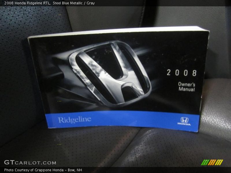 Steel Blue Metallic / Gray 2008 Honda Ridgeline RTL