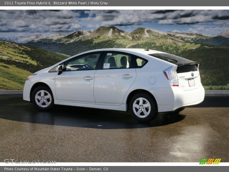 Blizzard White Pearl / Misty Gray 2011 Toyota Prius Hybrid II