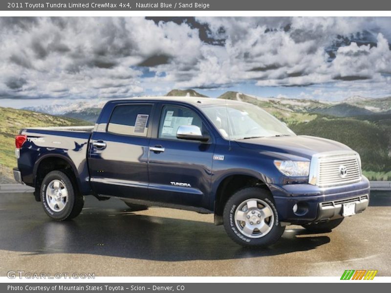 Nautical Blue / Sand Beige 2011 Toyota Tundra Limited CrewMax 4x4