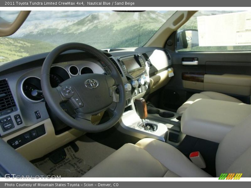 Nautical Blue / Sand Beige 2011 Toyota Tundra Limited CrewMax 4x4