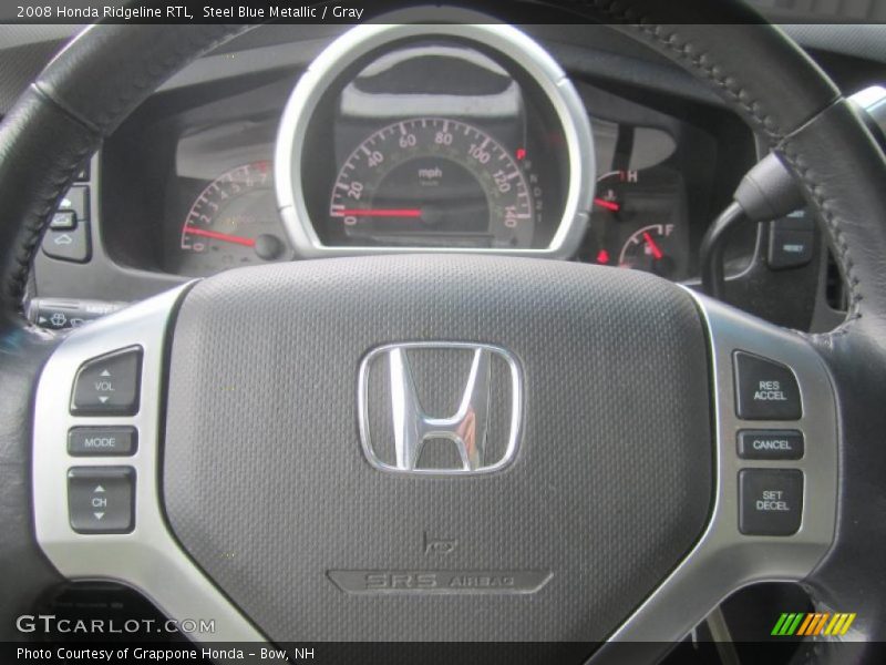 Steel Blue Metallic / Gray 2008 Honda Ridgeline RTL