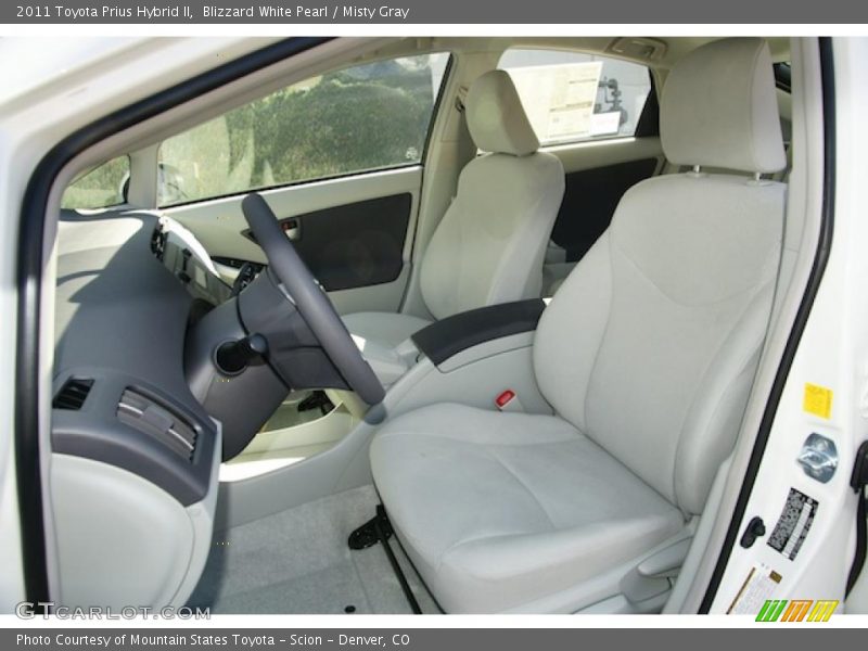 Blizzard White Pearl / Misty Gray 2011 Toyota Prius Hybrid II