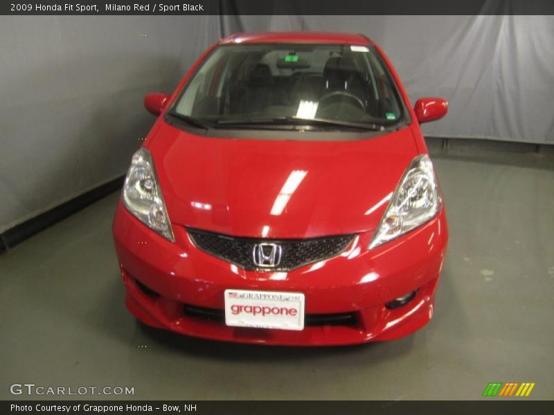 Milano Red / Sport Black 2009 Honda Fit Sport