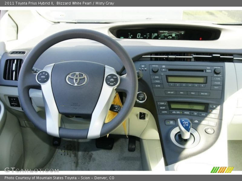 Blizzard White Pearl / Misty Gray 2011 Toyota Prius Hybrid II