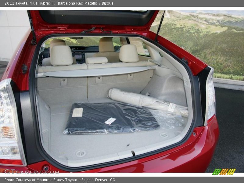 Barcelona Red Metallic / Bisque 2011 Toyota Prius Hybrid III