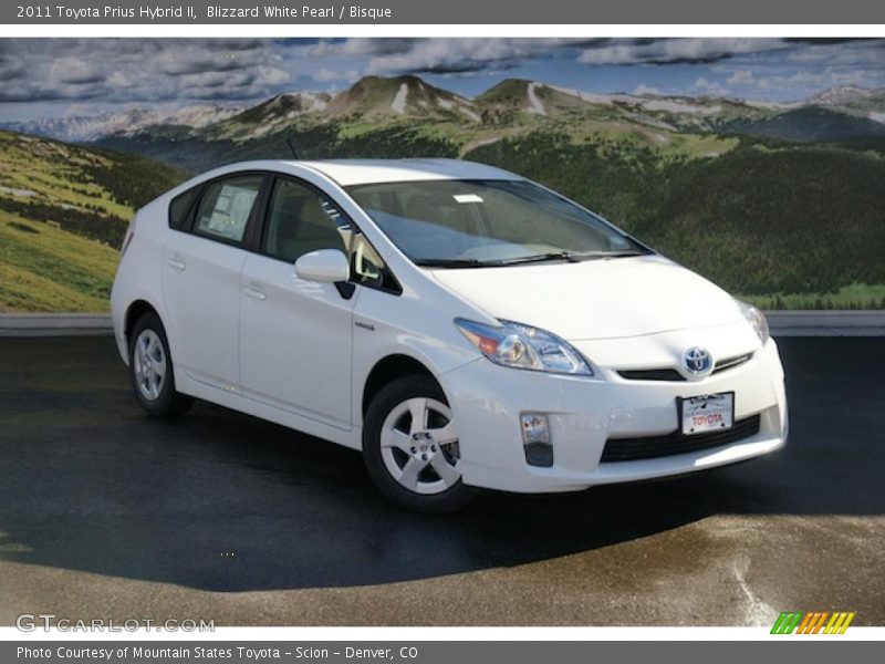 Blizzard White Pearl / Bisque 2011 Toyota Prius Hybrid II