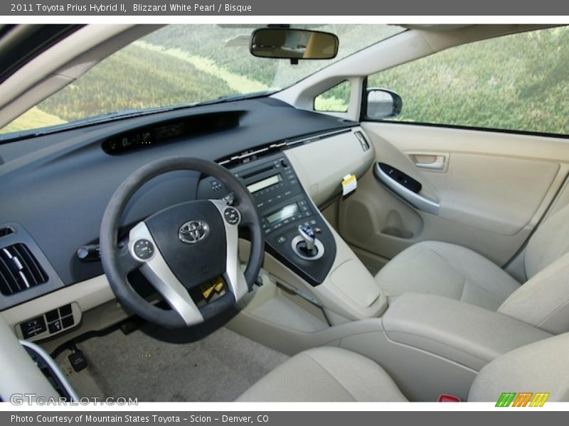 Blizzard White Pearl / Bisque 2011 Toyota Prius Hybrid II