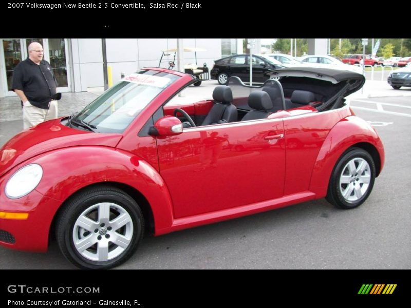 Salsa Red / Black 2007 Volkswagen New Beetle 2.5 Convertible