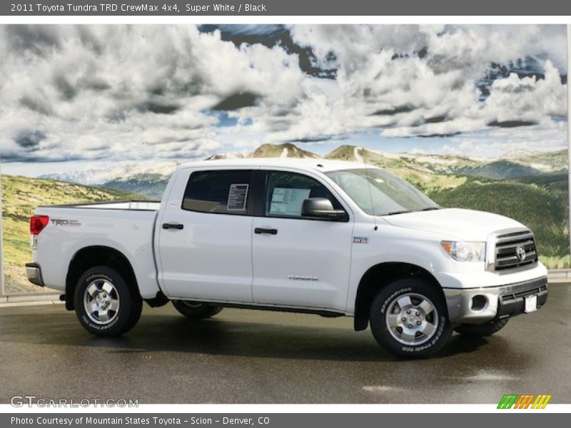 Super White / Black 2011 Toyota Tundra TRD CrewMax 4x4