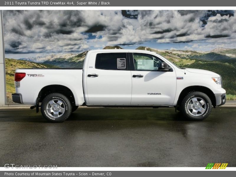 Super White / Black 2011 Toyota Tundra TRD CrewMax 4x4
